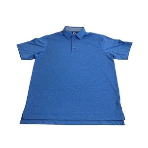 FootJoy Polo Shirt Adult Large Blue Casual Golf Stretch Comfort Sports FJ top